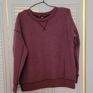 American Eagle Outfitters Burgundy Crew Neck Sweater